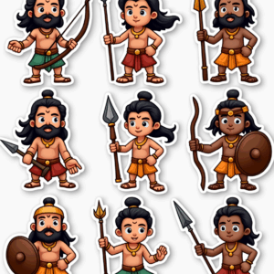 Indian Mythology - Sticker Sheet v12